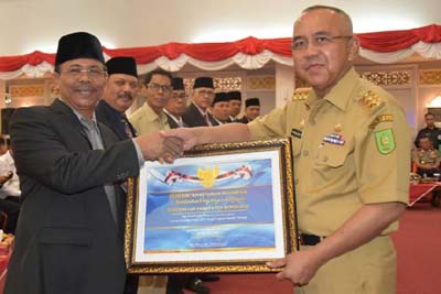 Pemkab Bengkalis Terima Penghargaan dari Menkeu